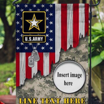 Personalized Army, Garden Flag Fl42 All Over Printed (6228)