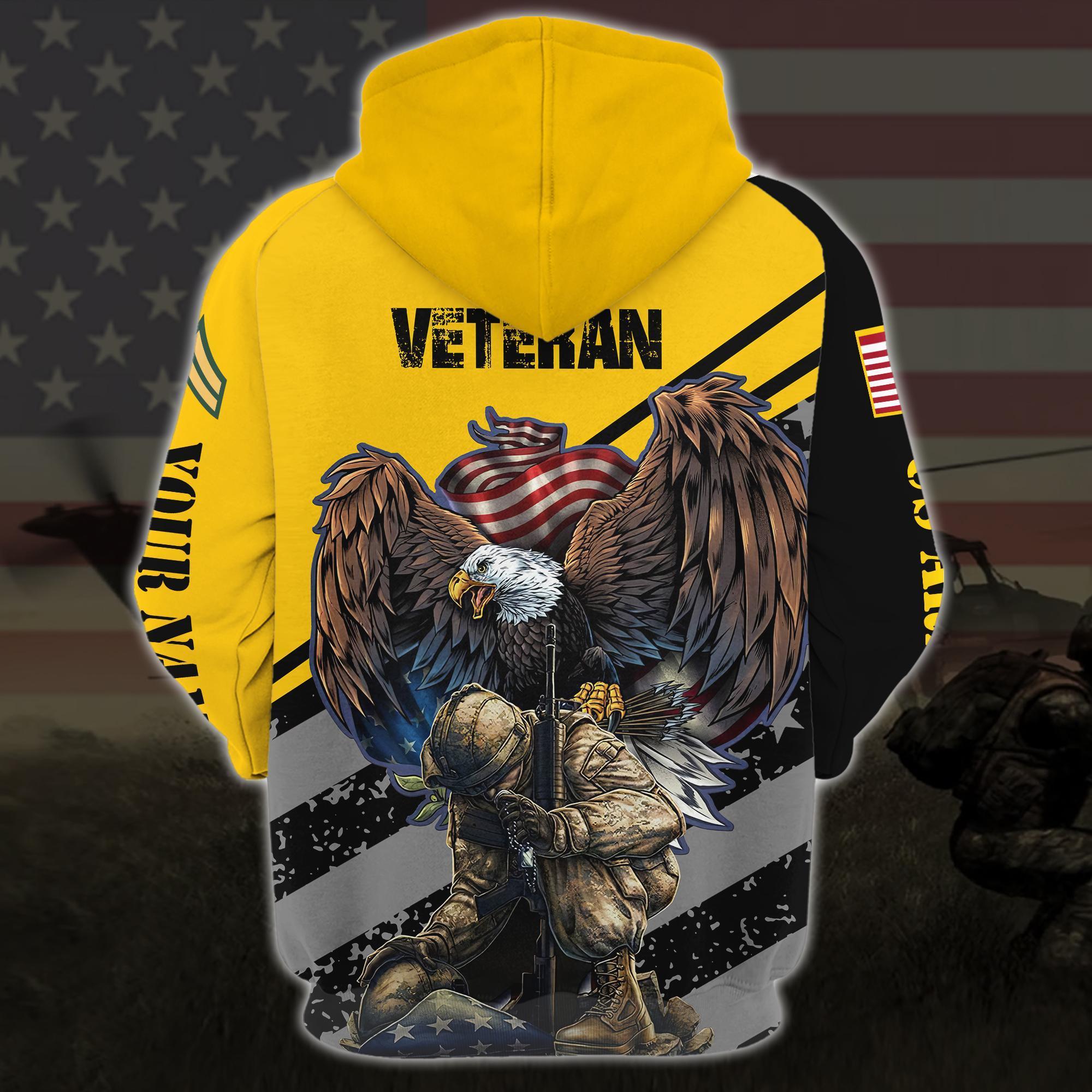 US Army American Eagle Gift For Military Veteran Design 3D Design ...