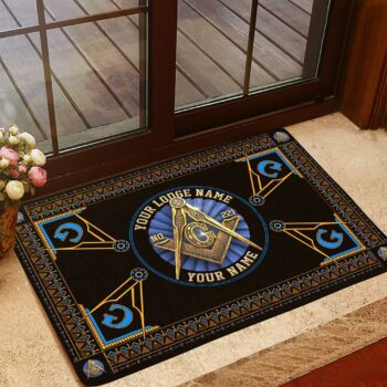 Freemason Doormat, Custom Doormat, Custom Lodge Name, Lodge Number, Your Name All Over Printed