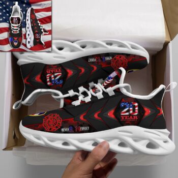 All Gave Some - Some Gave All 9-11-2001 20th Anniversary Red 9/11 Memorial Clunky Sneakers Custom Your Name