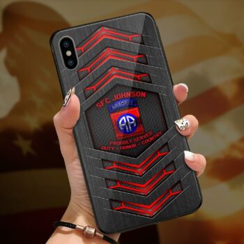 82nd Airborne US Military US Veteran Custom Phone Case All Over Printed