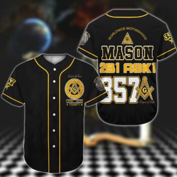 Freemasonry Worldwide Brotherhood Baseball Shirt Custom Lodge