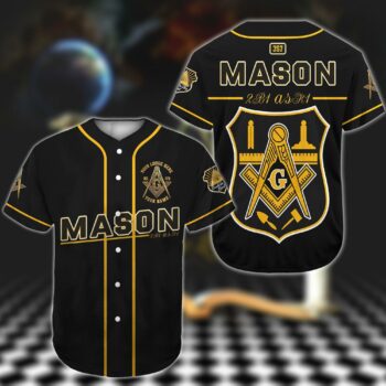 Freemasonry 357 Mason Baseball Shirt Custom Lodge Name, Number And Your Name