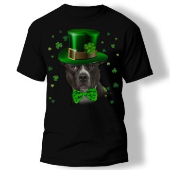 American Pit Bull Terrier St Patrick Day T-shirt, Lucky T-shirt
