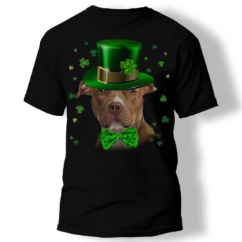 American Staffordshire St Patrick Day T-shirt, Lucky T-shirt