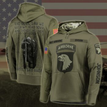 101st Airborne Division Military Veteran Hoodie Tshirt, Custom Shirt, Gifts For Father's Day