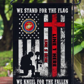 USMC Flag, US Marine Corps American Flag, Personalized U.S Marines, Garden Flag Fl38 All Over Printed