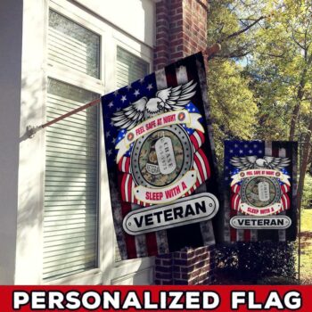 USMC Flag, US Marine Corps American Flag, Personalized U.S. Marines, Garden Flag Fl37 All Over Printed