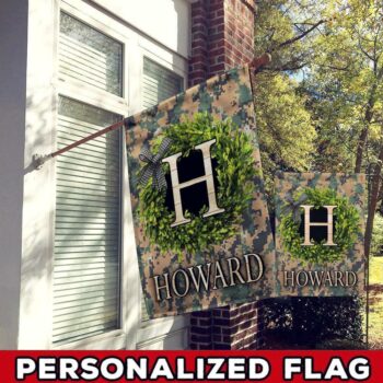 USMC Flag, US Marine Corps American Flag, Personalized Marine, Garden Flag DS30 All Over Printed