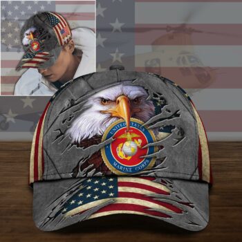 US MARINE CORPS Military Cap, Veteran Cap, Custom Your Cap